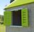 Maisonnette enfant extérieur en bois tinni avec plateforme Brown 5 - vertbaudet enfant 