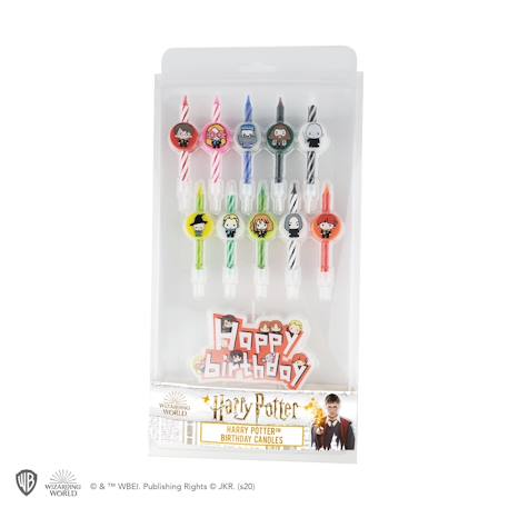 10 bougies d'anniversaire personnages harry potter & 1 happy birthday - harry potter Multi-coloured 6 - vertbaudet enfant 