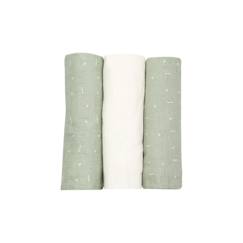 Puériculture-Matelas, accessoires de lange-Lange-Lot de 3 langes motifs graphiques