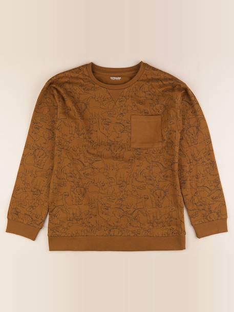 Tee-shirt - 12 ans Marron 1 - vertbaudet enfant 