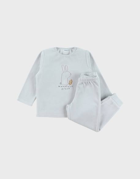 Pyjama en velours lapin Green 1 - vertbaudet enfant 