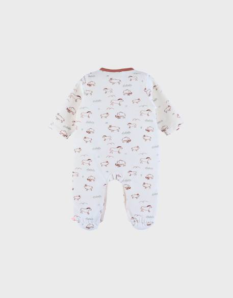 Pyjama bébé en velours avec imprimé mammouth White 3 - vertbaudet enfant 