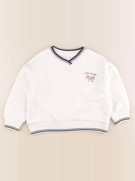 Sweat imprimé au dos - 3 ans Blanc 1 - vertbaudet enfant 