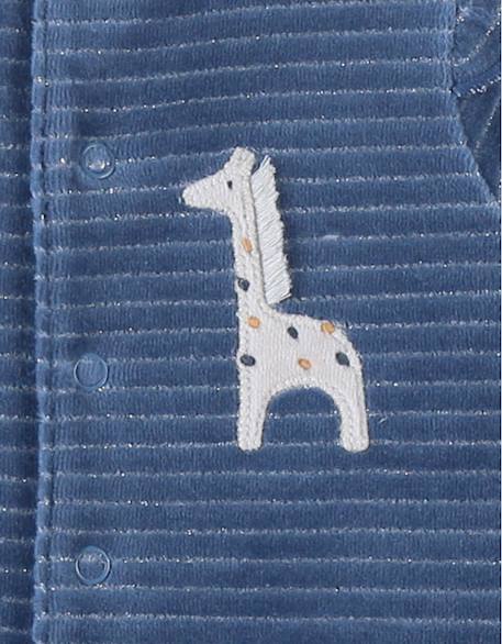 Pyjama en velours côtelé girafe Blue 4 - vertbaudet enfant 