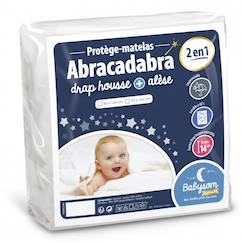 -Protège matelas bébé 2 en 1 | drap housse + alèse imperméable | jersey 100% coton