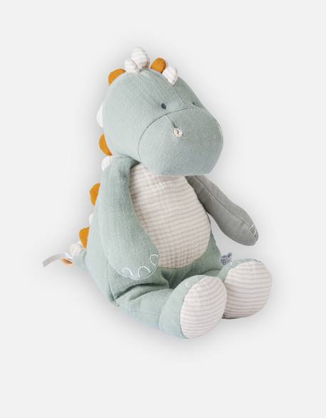 Peluche small stegi en mousseline de coton bio Gris, orange 6 - vertbaudet enfant 