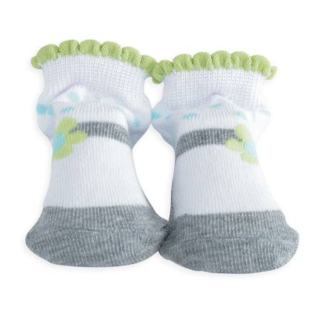 Chaussette bébé - petites fleurs Grey 2 - vertbaudet enfant 