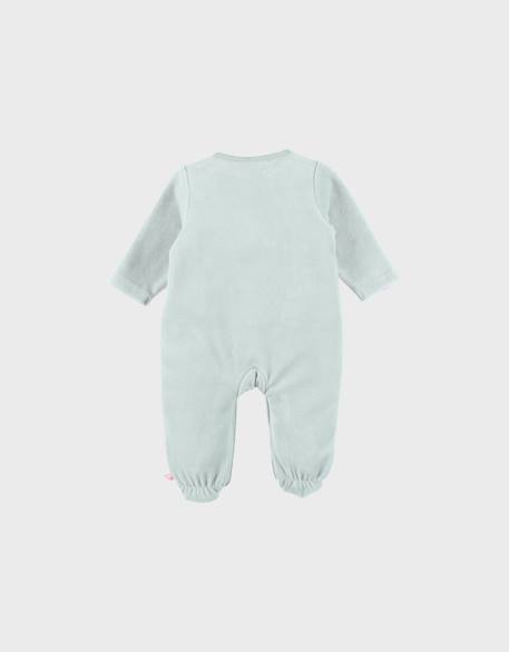 Pyjama bébé en velours avec broderie escargot Green 4 - vertbaudet enfant 