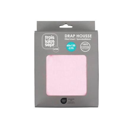 Drap housse oeko-tex® standard 100 #ece7d8+#f2dddb+Blue+Brown+Green+Grey+Orange+Pink 7 - vertbaudet enfant 
