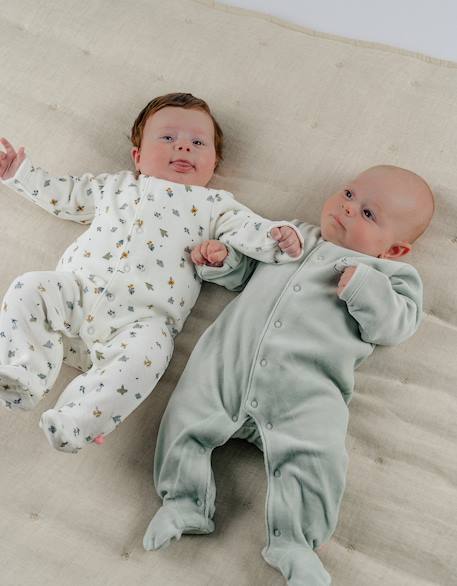 Lot de 2 pyjamas en velours brodé Green 3 - vertbaudet enfant 