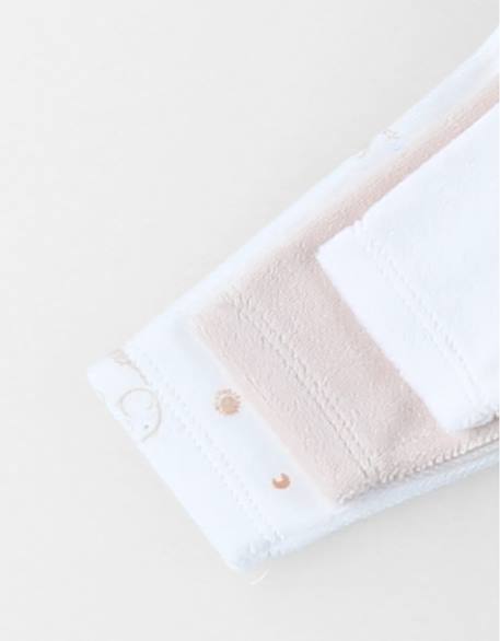 Lot de 3 dors-bien en velours White 3 - vertbaudet enfant 
