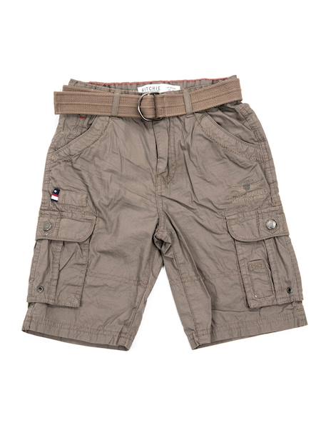 Bermuda battle barban garçon Brown 1 - vertbaudet enfant 