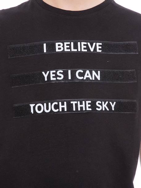 T-shirt col rond nalisto garçon Black 3 - vertbaudet enfant 
