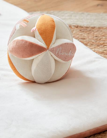 Balle de préhension popsie gigi & louli Rose, écru, ocre 2 - vertbaudet enfant 