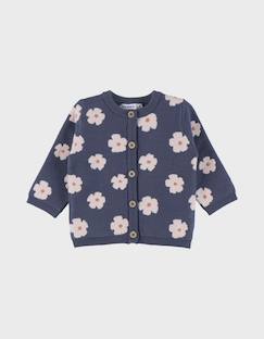 -Cardigan en tricot à fleurs es