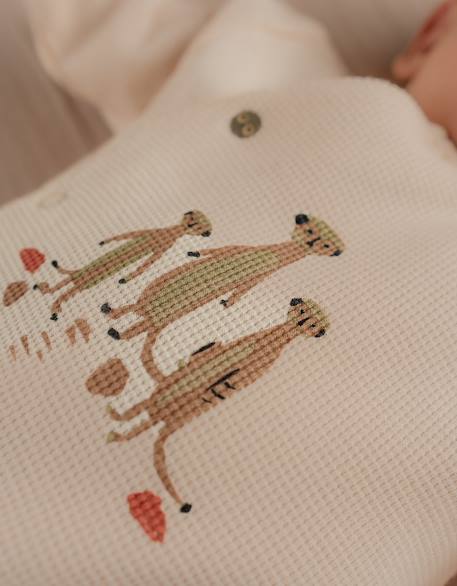 Pyjama bébé jersey gaufré White 3 - vertbaudet enfant 