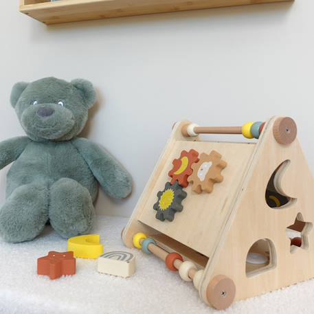 Triangle d'activité en bois 12 mois et plus Multicolor 6 - vertbaudet enfant 