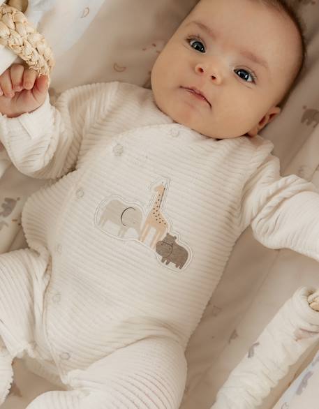 Pyjama bébé velours côtelé White 2 - vertbaudet enfant 