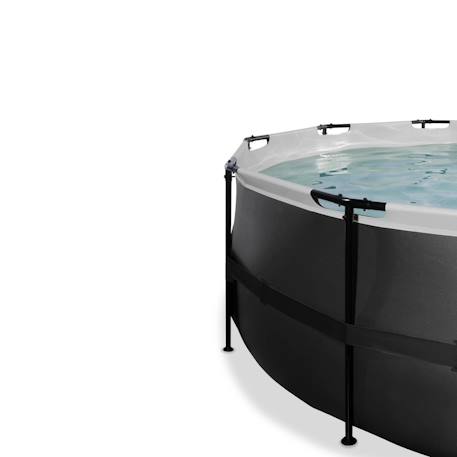 Piscine ronde ø427cm avec pompe filtrante pour jardin Noir 4 - vertbaudet enfant 