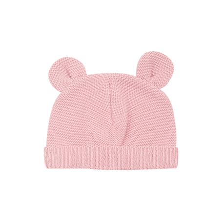 Bonnet en maille avec des petites oreilles #f2dddb 1 - vertbaudet enfant 