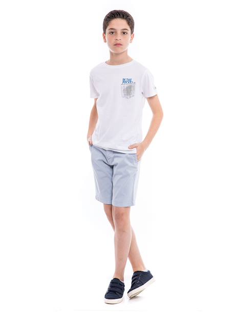 Bermuda chino slim berkley garçon Blue+Red 4 - vertbaudet enfant 