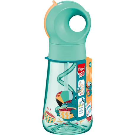 Gourde étanche avec paille Blue 2 - vertbaudet enfant 