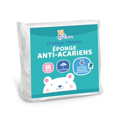 Protège matelas bébé anti acariens - alèse imperméable White 1 - vertbaudet enfant 