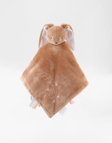 Doudou jour et nuit - moka Ecru, blanc, marron 1 - vertbaudet enfant 