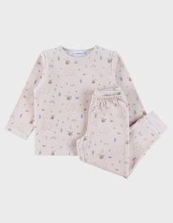 -Pyjama 2 pièces en velours avec motif éléphant
