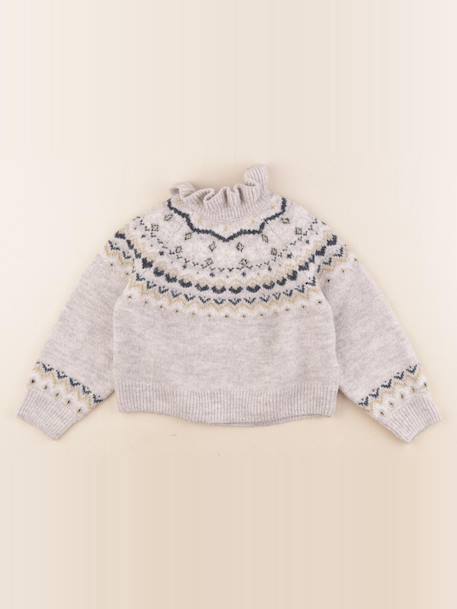 Pull - 3 ans Gris, or 1 - vertbaudet enfant 