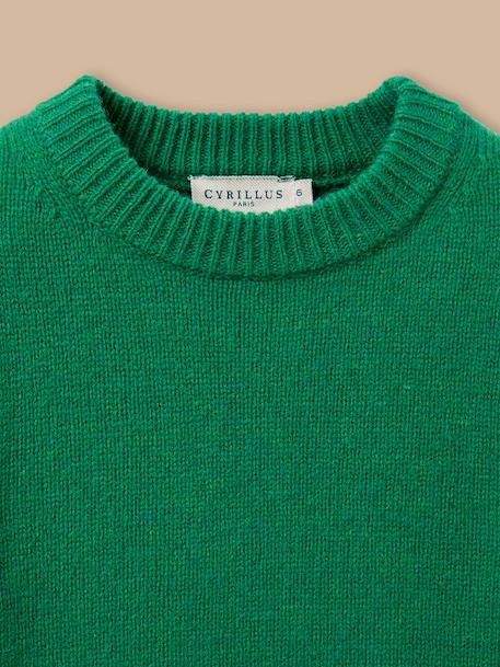Pull garçon en laine merinos Bleu+Bleu clair+Gris chine+Vert 16 - vertbaudet enfant 