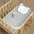 Drap housse berceau en coton stella Gris 3 - vertbaudet enfant 
