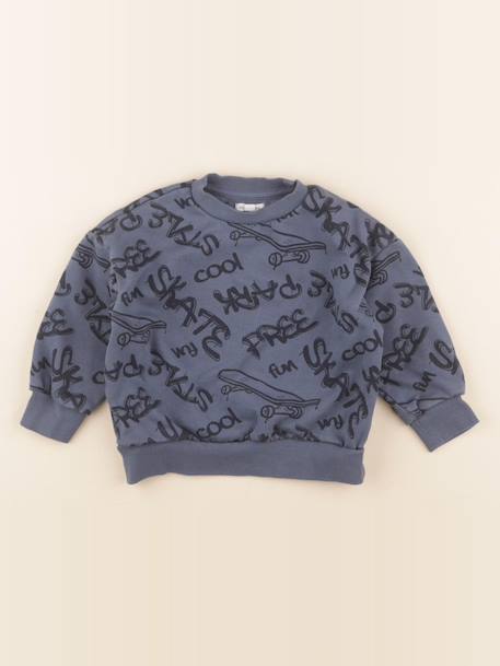 Sweat - 4 ans Bleu 1 - vertbaudet enfant 
