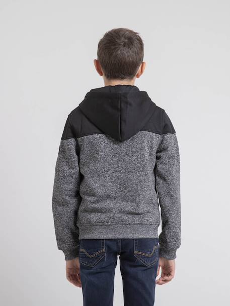 Sweat zippé capuche wildomax garçon Grey 2 - vertbaudet enfant 