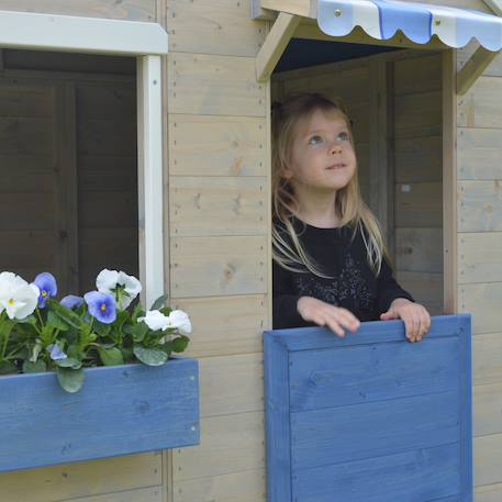 Maison de jardin enfant extérieur - cabane en bois avec plancher - toit étanche Brown 6 - vertbaudet enfant 