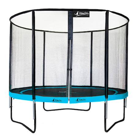 Trampoline de jardin ø 300cm + filet de sécurité - punchi 300 bleu Blue 2 - vertbaudet enfant 