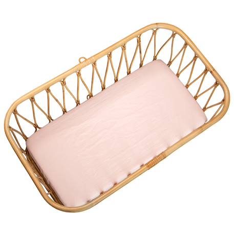 Drap housse berceau en gaze de coton à carreaux Beige+Blanc+Bleu ciel+Rose 11 - vertbaudet enfant 