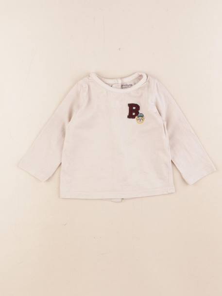 Tee-shirt - 6 mois Beige 1 - vertbaudet enfant 