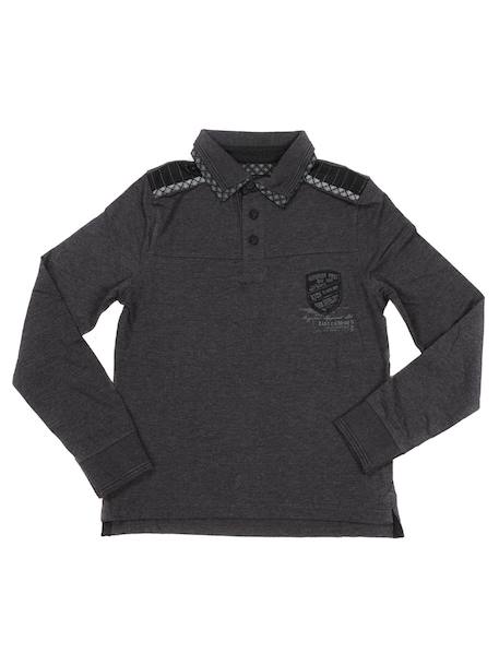 Polo poppy garçon Black+Grey 4 - vertbaudet enfant 
