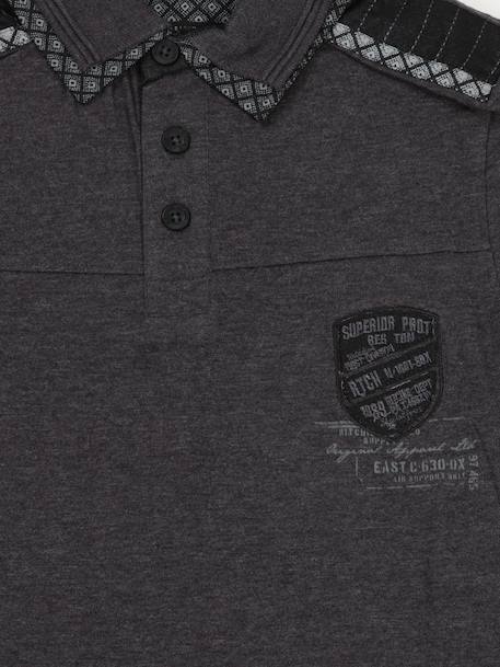 Polo poppy garçon Black+Grey 5 - vertbaudet enfant 