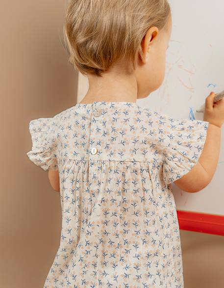 Robe avec bloomer voile de coton White 4 - vertbaudet enfant 