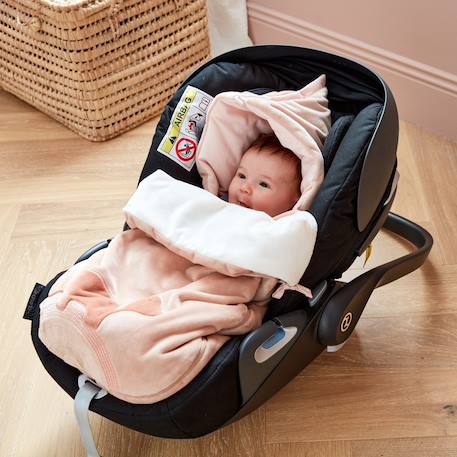 Nid d'ange popsie en veloudoux® Rose, écru 5 - vertbaudet enfant 