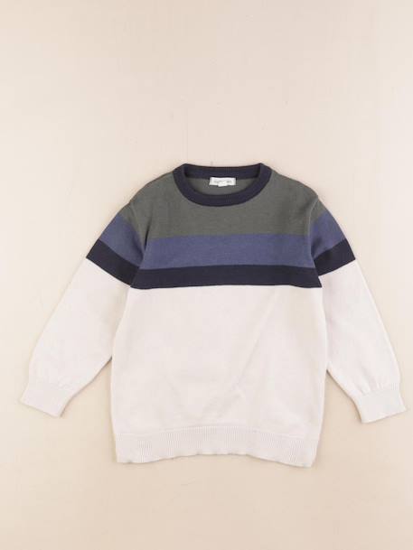 Pull - 4 ans Beige, bleu 1 - vertbaudet enfant 