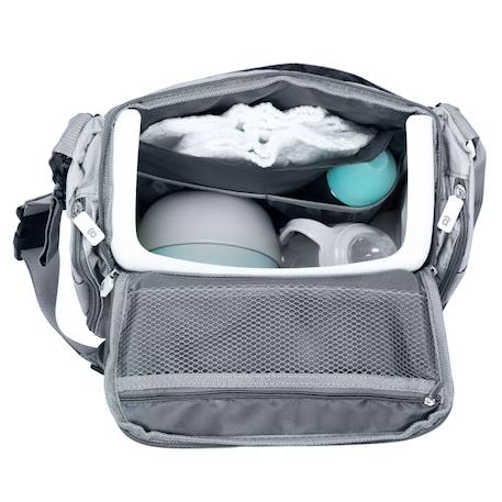 Réhausseur voyage 2 en 1 sac isotherme sushi Gris+Rose 5 - vertbaudet enfant 