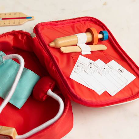 Set docteur en bois Rouge 5 - vertbaudet enfant 