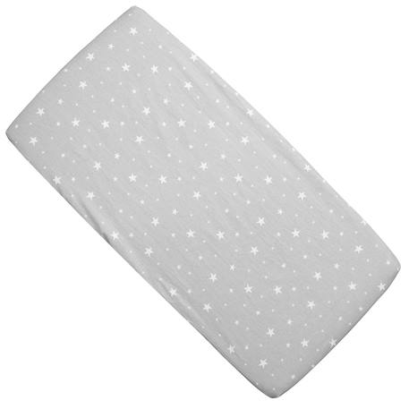 Drap housse berceau en coton stella Gris 1 - vertbaudet enfant 