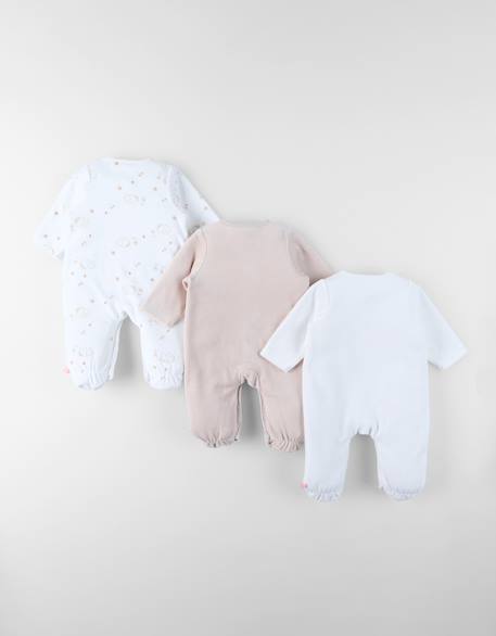Lot de 3 dors-bien en velours White 2 - vertbaudet enfant 
