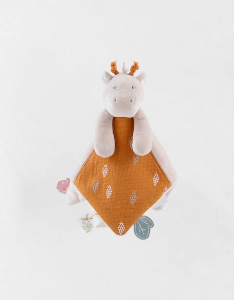 Doudou tiga en veloudoux Beige, orange 1 - vertbaudet enfant 