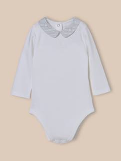 Bébé-Body-Body bébé col à carreaux - coton biologique