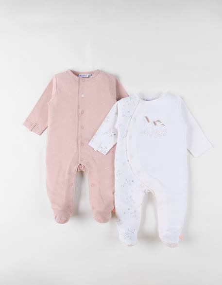 Lot de 2 pyjamas bébé jersey Pink 1 - vertbaudet enfant 